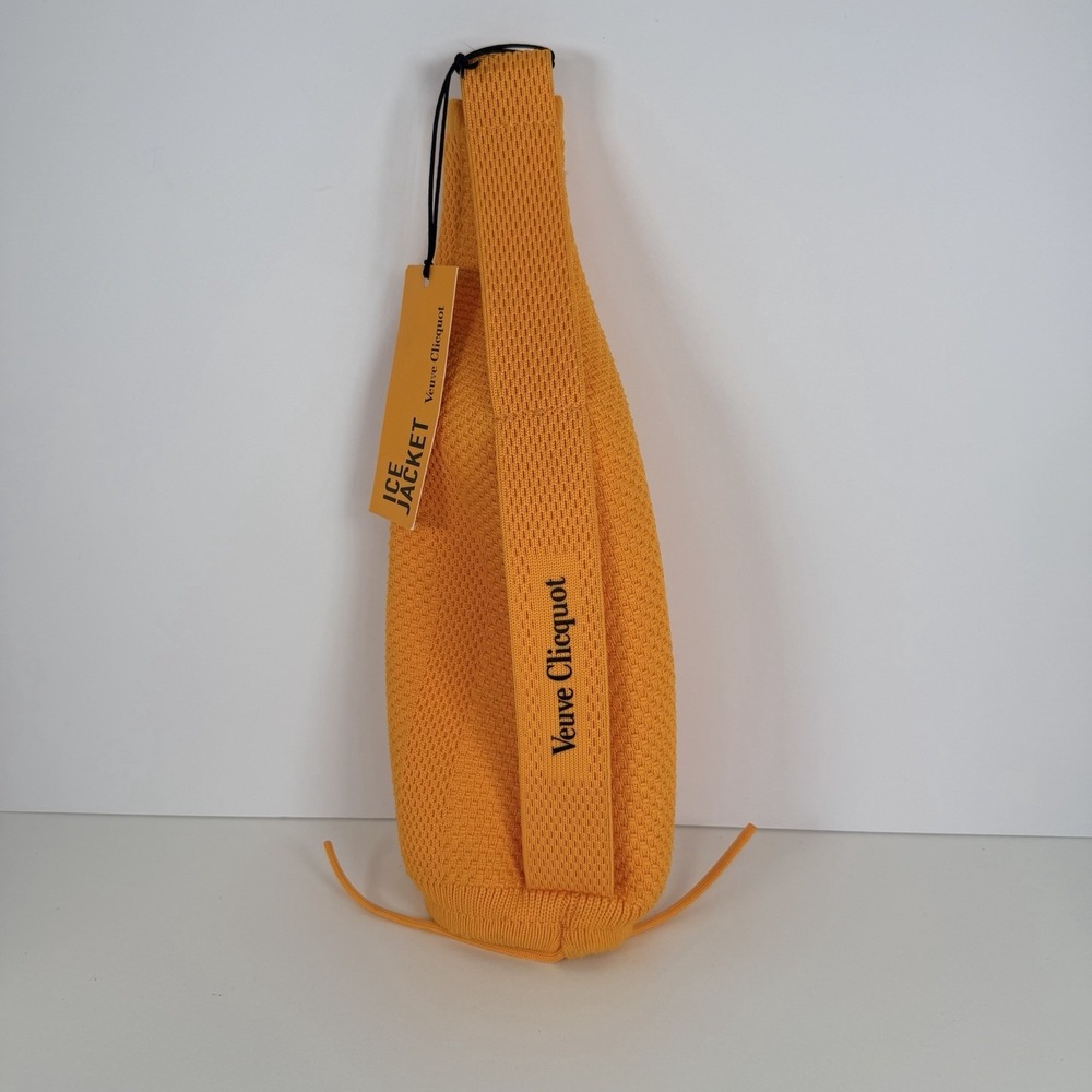 Veuve Clicquot Brut Champagne Ice Jacket Orange Zip Carrier with Handle NWT